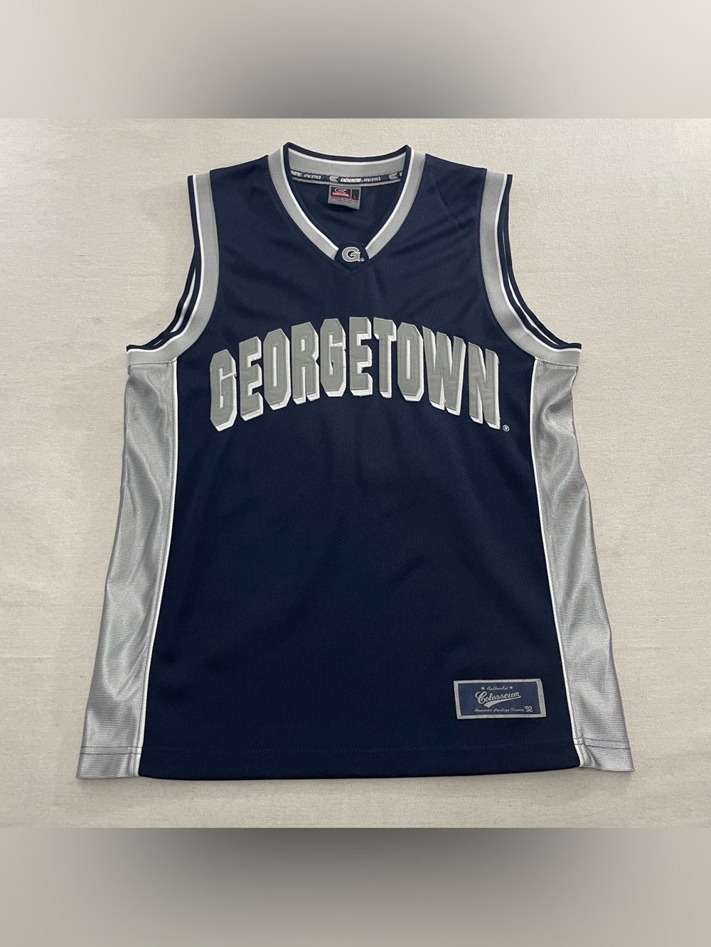 Vintage Georgetown Hoyas #34 Colosseum Basketball Jersey Size BOYS L (16-18)